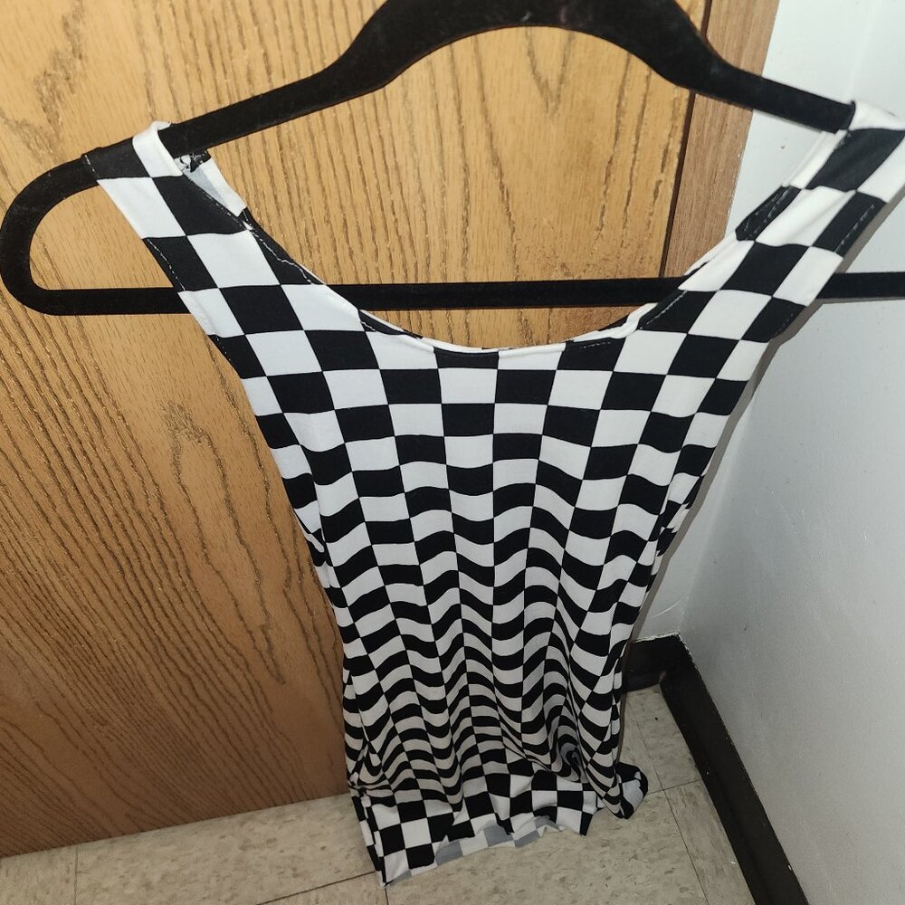Handmade  custom checkered dress size xs /sm
